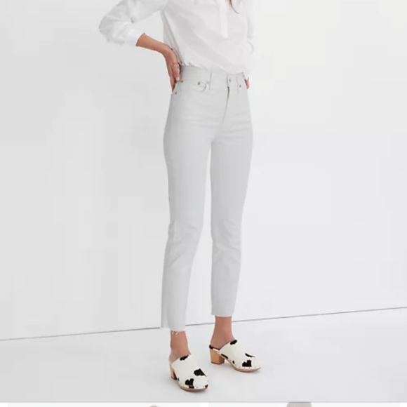 Madewell Denim - Madewell white perfect vintage crop jeans 26